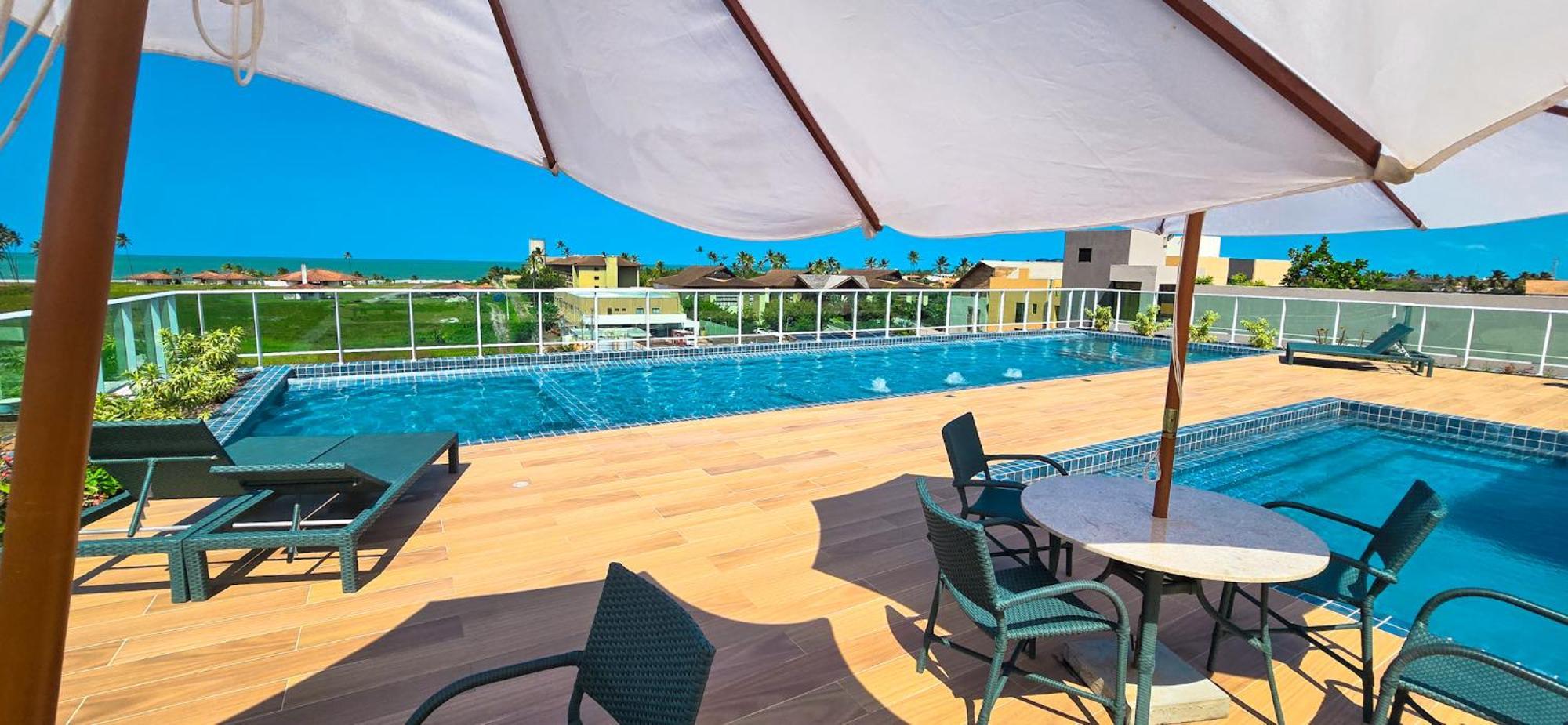 Flat Piscina E Rooftop Porto Porto de Galinhas Exterior foto